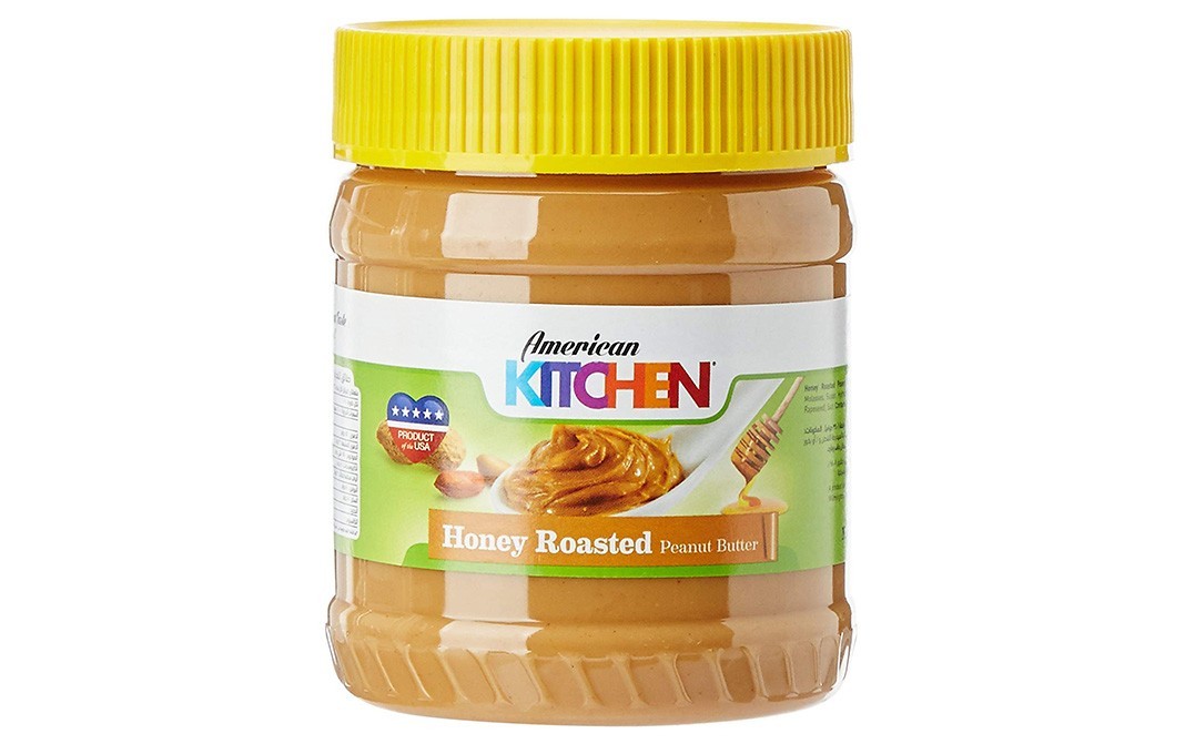 American Kitchen Honey Roasted Peanut Butter   Jar  340 grams